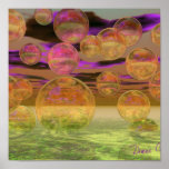 Peace in the Storm – Violet and Amber Tranquillity Posters