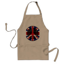 Peace In United Kingdom Aprons