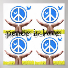 Peace is love Poster