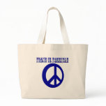 Peace IS possible (blue) Canvas Bags