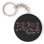 Peace is the Word Keychain