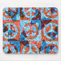 PEACE IS THE WORD MOUSE PADS