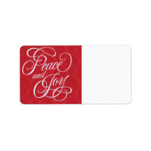 Peace & Joy Address Label