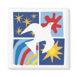 Peace Joy Love Dove Magnet
