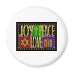 Peace Joy Love magnets