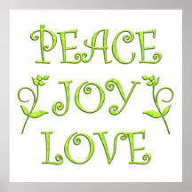 Peace Joy Love Poster