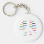 Peace Keychain