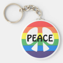 peace keyring keychain