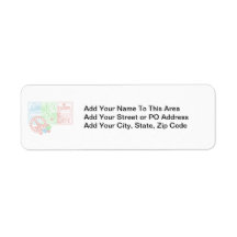 Peace Laugh Dream Hope Live T-shirts and Gifts Return Address Labels