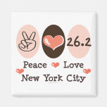 Peace Love  26.2 Magnet