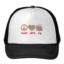 Peace Love 70 Mesh Hats