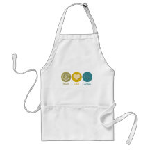 Peace Love Acting Aprons