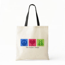 Peace Love Agility Tote Bags