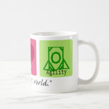 Peace Love Agility Coffee Mug