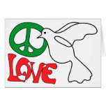 Peace Love and a Dove Holiday Greeting Card
