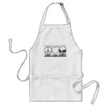 Peace Love and Burgers Apron