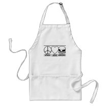 Peace Love and Burgers Apron