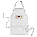 Peace, Love and Candy Corn aprons