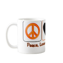 Peace, Love and Candy Corn Coffee Mug