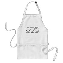 Peace Love and Chilies Apron