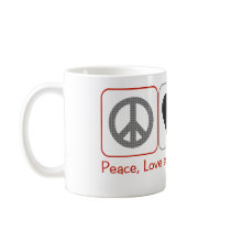 Peace Love and Death to Cupid Mugs