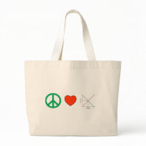 Peace Love and Economics Bag