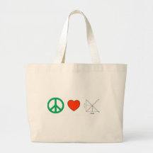 Peace Love and Economics Bag