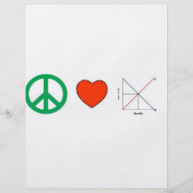 Peace Love and Economics Flyer Design