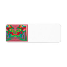 Peace, Love and Groovy Return Address Label