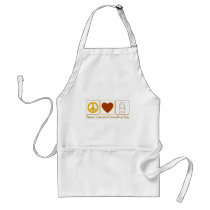 Peace Love and Groundhog Day Aprons