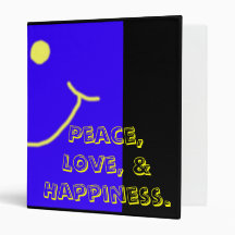Peace, Love, and Happiness Binder