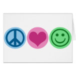 Peace Love and Happiness Greeting Card