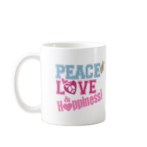 Peace Love and Happiness Mug