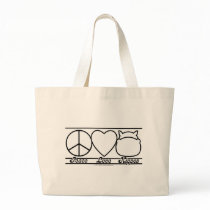 Peace Love and Hippos Bags