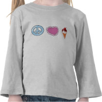 Peace Love and Ice Cream Shirt