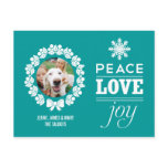 Peace, Love, and Joy Christmas Photo Postcard postcards
