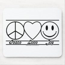 Peace Love and Joy Mousepad