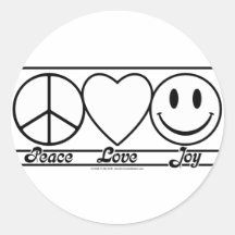 Peace Love and Joy Sticker