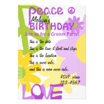Peace, Love and Party Custom Announcements