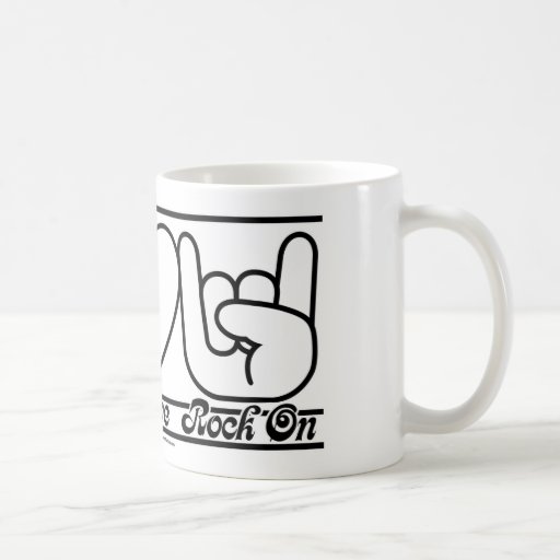 Peace Love and RockOn Coffee Mugs