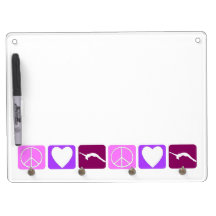 Peace Love and Tumble Dry-Erase Whiteboard