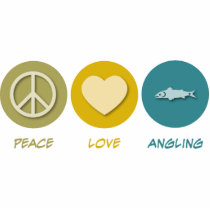 Peace Love Angling Photo Cut Out