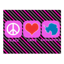 Peace Love Antarctica Post Cards