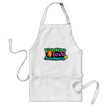 Peace, Love, Archery Aprons