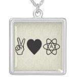Peace Love Atheism Jewelry