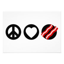 Peace Love Bacon Invite