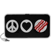 Peace Love Bacon speakers