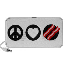 Peace Love Bacon iPod Speakers
