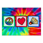 Peace, Love, Badminton Card