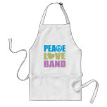 Peace Love Band Apron